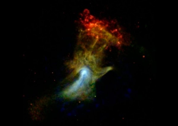 NASA: High-energy X-ray view of 'Hand of God' Image credit: NASA/JPL-Caltech/McGill
